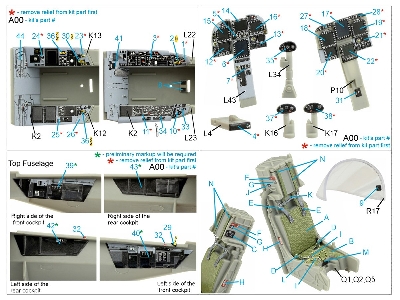 Boeing F/A-18 F Early - 3d-printed & Coloured Interior (For Trumpeter Kits) - zdjęcie 13