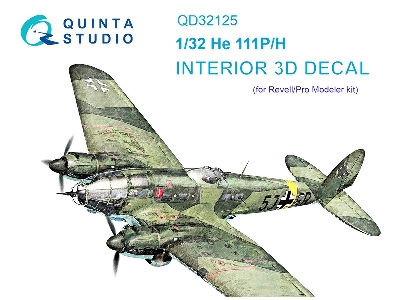 Heinkell He 111 P/H - 3d-printed & Coloured Interior (For Revell And Pro Modeler Kits) - zdjęcie 2