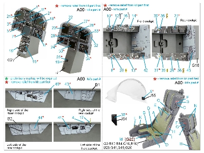 Mcdonnell Dougals F/A-18 D Early  - 3d-printed & Coloured Interior (For Academy Kits) - zdjęcie 12