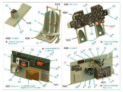 Republic P-47 D Thunderbolt 'razorback' - 3d-printed & Coloured Interior (For Trumpeter Kits) - zdjęcie 10