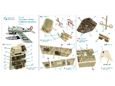 Arado Ar 196 A/B - 3d-printed & Coloured Interior (For Revell Kits) - zdjęcie 11