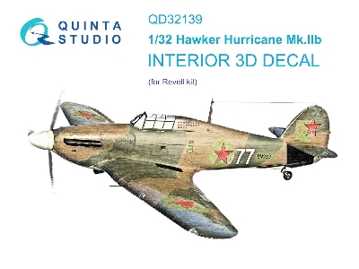 Hawker Hurricane Mk.Iib - 3d-printed & Coloured Interior (For Revell Kits) - zdjęcie 2