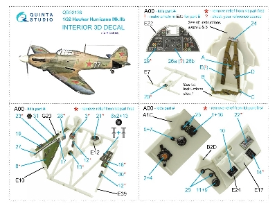 Hawker Hurricane Mk.Iib - 3d-printed & Coloured Interior (For Revell Kits) - zdjęcie 12