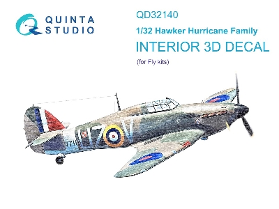Hawker Hurricane Family - 3d-printed & Coloured Interior (For Fly Kits) - zdjęcie 2