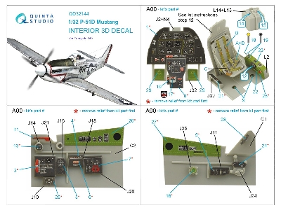 North American P-51 D Mustang - 3d-printed & Coloured Interior (For Trumpeter Kits) - zdjęcie 12