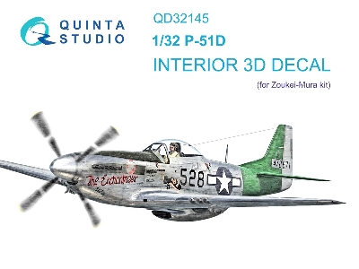 North Amercian P-51 D - 3d-printed & Coloured Interior (For Zoukei-mura Kits) - zdjęcie 2
