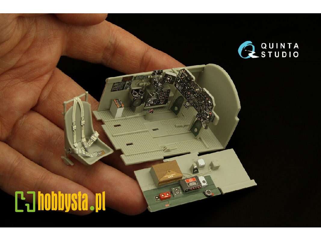 Republic P-47 D Thunderbolt 'bubbletop' Early - 3d-printed & Coloured Interior (For Trumpeter Kits) - zdjęcie 1 Republic P-47 D Thunderbolt 'bubbletop' Early - 3d-printed & Coloured Interior (For Trumpeter Kits) - zdjęcie 1