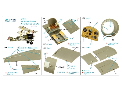Sopwith Triplane - 3d-printed & Coloured Interior (For Roden Kits) - zdjęcie 13