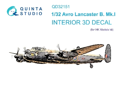 Avro Lancaster B. Mk.I - 3d-printed & Coloured Interior (For Hk Models Kits) - zdjęcie 2