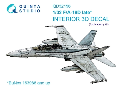 Mcdonnell Douglas F/A-18 D Late - 3d-printed & Coloured Interior (For Academy Kits) - zdjęcie 2