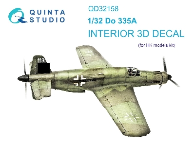 Dornier Do 335 A - 3d-printed & Coloured Interior (For Hk Models Kits) - zdjęcie 2