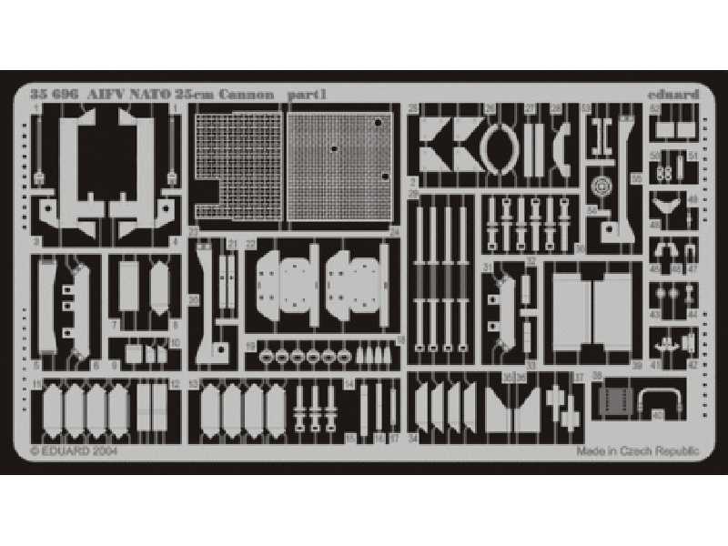 AIFV NATO 250mm Cannon 1/35 - Afv Club - blaszki - zdjęcie 1 AIFV NATO 250mm Cannon 1/35 - Afv Club - blaszki - zdjęcie 1