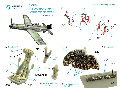 Dornier Do 335 A-10 Trainer - 3d-printed & Coloured Interior (For Hk Models Kits) - zdjęcie 16