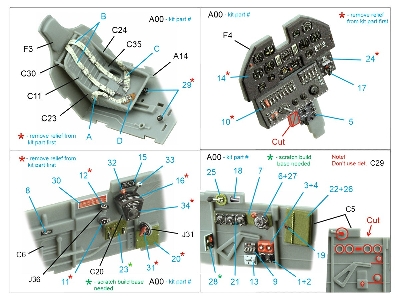 Curtiss P-40n Warhawk - 3d-printed & Coloured Interior (For Trumpeter Kits) - zdjęcie 10