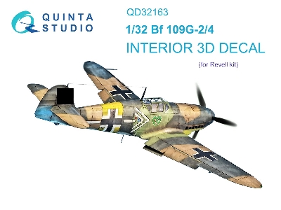 Messrchmitt Bf 109 G-2 / G-4 - 3d-printed & Coloured Interior (For Revell Kits) - zdjęcie 2