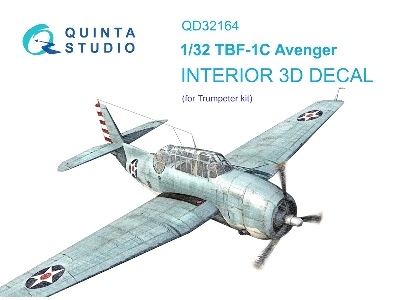 Grumman Tbf-1 C Avenger - 3d-printed & Coloured Interior (For Trumpeter Kits) - zdjęcie 2