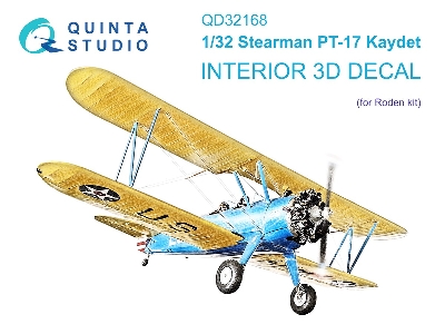 Stearman Pt-17 Kaydet - 3d-printed & Coloured Interior (For Roden Kits) - zdjęcie 2