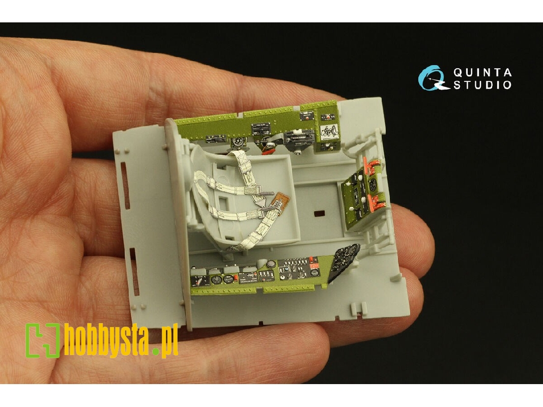 Grumman F6f-5n Hellcat - 3d-printed & Coloured Interior (For Trumpeter Kits) - zdjęcie 1 Grumman F6f-5n Hellcat - 3d-printed & Coloured Interior (For Trumpeter Kits) - zdjęcie 1