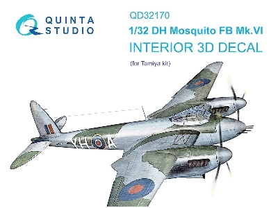 De Havilland Mosquito Fb Mk.Vi - 3d-printed & Coloured Interior (For Tamiya Kits) - zdjęcie 2