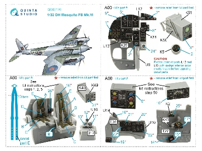 De Havilland Mosquito Fb Mk.Vi - 3d-printed & Coloured Interior (For Tamiya Kits) - zdjęcie 12