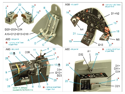 Grumman F8f-1 Bearcat - 3d-printed & Coloured Interior (For Trumpeter Kits) - zdjęcie 11