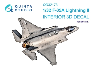 Lockheed Martin F-35 A Lightning Ii - 3d-printed & Coloured Interior (For Italeri Kits) - zdjęcie 2