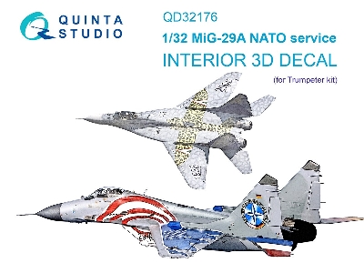 Mig-29 A Nato Service - 3d-printed & Coloured Interior (For Trumpeter Kits) - zdjęcie 2