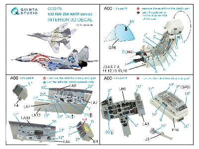 Mig-29 A Nato Service - 3d-printed & Coloured Interior (For Trumpeter Kits) - zdjęcie 14