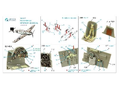 Messerschmitt Bf 109 E-3 / E-4 - 3d-printed & Coloured Interior (For Trumpeter Kits) - zdjęcie 10