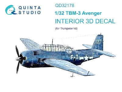 Grumman Tbm-3 Avenger - 3d-printed & Coloured Interior (For Trumpeter Kits) - zdjęcie 2
