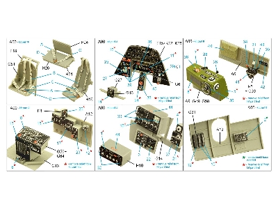 Grumman Tbm-3 Avenger - 3d-printed & Coloured Interior (For Trumpeter Kits) - zdjęcie 13