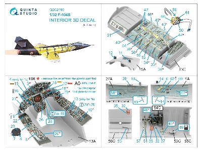 Lockheed F-104 S - 3d-printed & Coloured Interior (For Italeri Kits) - zdjęcie 12
