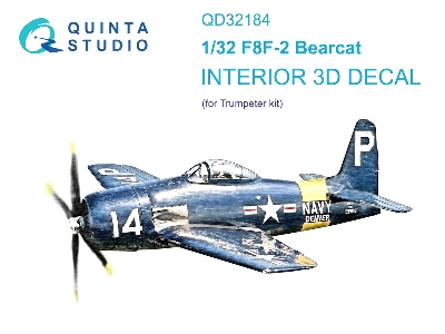 Grumman F8f-2 Bearcat - 3d-printed & Coloured Interior (For Trumpeter Kits) - zdjęcie 2