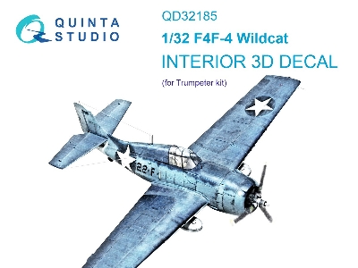 Grumman F4f-4 Wildcat - 3d-printed & Coloured Interior (For Trumpeter Kits) - zdjęcie 2