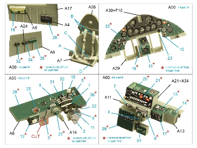 Grumman F4f-4 Wildcat - 3d-printed & Coloured Interior (For Trumpeter Kits) - zdjęcie 10
