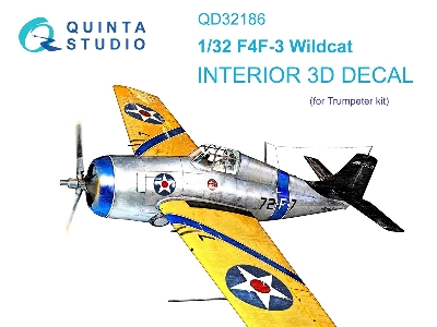 Grumman F4f-3 Wildcat - 3d-printed & Coloured Interior (For Trumpeter Kits) - zdjęcie 2