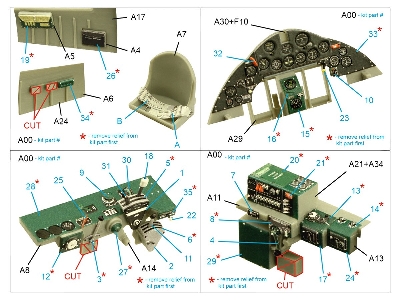 Grumman F4f-3 Wildcat - 3d-printed & Coloured Interior (For Trumpeter Kits) - zdjęcie 11