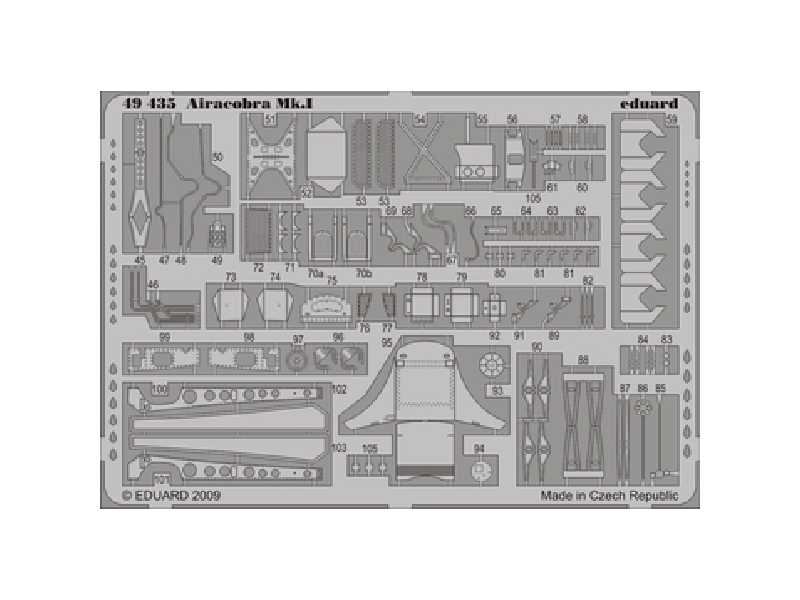 Airacobra Mk. I S. A. 1/48 - Hasegawa - blaszki - zdjęcie 1 Airacobra Mk. I S. A. 1/48 - Hasegawa - blaszki - zdjęcie 1