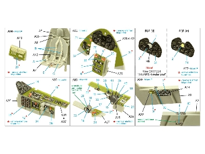 Grumman F6f-3e/N Hellcat - 3d-printed & Coloured Interior (For Trumpeter Kits) - zdjęcie 11
