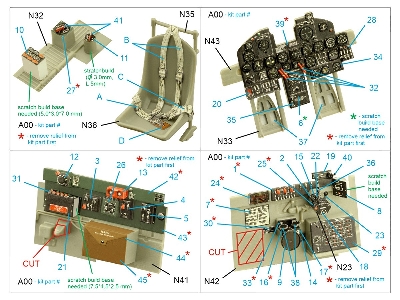 Republic P-47 N Thunderbolt - 3d-printed & Coloured Interior (For Trumpeter Kits) - zdjęcie 10