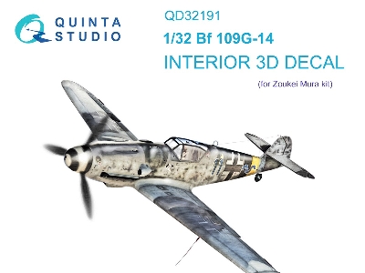 Messerschmitt Bf 109 G-14 - 3d-printed & Coloured Interior (For Zoukei Mura Kits) - zdjęcie 2