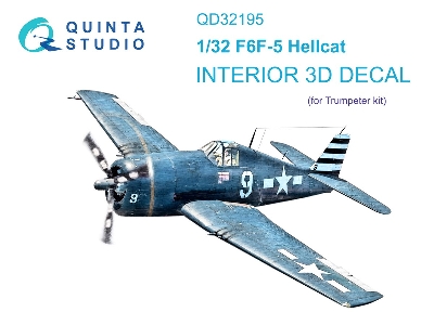 Grumman F6f-5 Hellcat - 3d-printed & Coloured Interior (For Trumpeter Kits) - zdjęcie 2