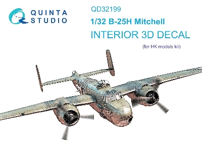 North American B-25 H Mitchell - 3d-printed & Coloured Interior (For Hk Models Kits) - zdjęcie 2