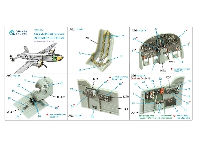 North American B-25 J Mitchell (Gun Nose) - 3d-printed & Coloured Interior (For Hk Models 01e002 And 01e036 Kits) - zdjęcie 10