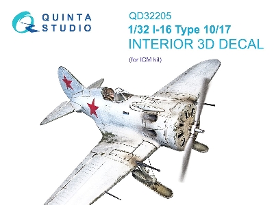 Polikarpov I-16 Type 10/17 - 3d-printed & Coloured Interior (For Icm Kits) - zdjęcie 2