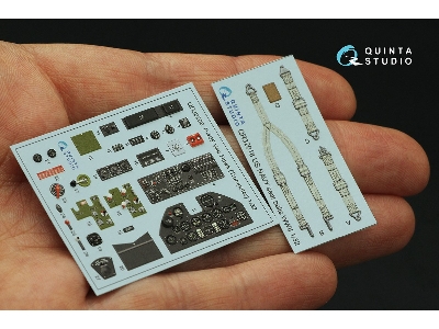 Curtiss P-40 F War Hawk - 3d-printed & Coloured Interior (For Trumepter Kits) - zdjęcie 3