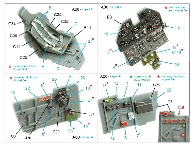 Curtiss P-40 F War Hawk - 3d-printed & Coloured Interior (For Trumepter Kits) - zdjęcie 9