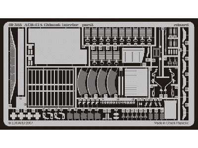  ACH-47A Chinook interior 1/48 - Italeri - blaszki - zdjęcie 4