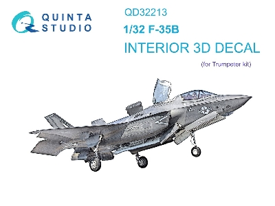 Lockheed Martin F-35 B Lightning Ii - 3d-printed & Coloured Interior (For Trumepter Kits) - zdjęcie 2