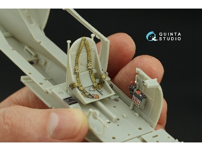 Bell P-39 Q/N Airacobra - 3d-printed & Coloured Interior (For Kitty Hawk Kits) - zdjęcie 8
